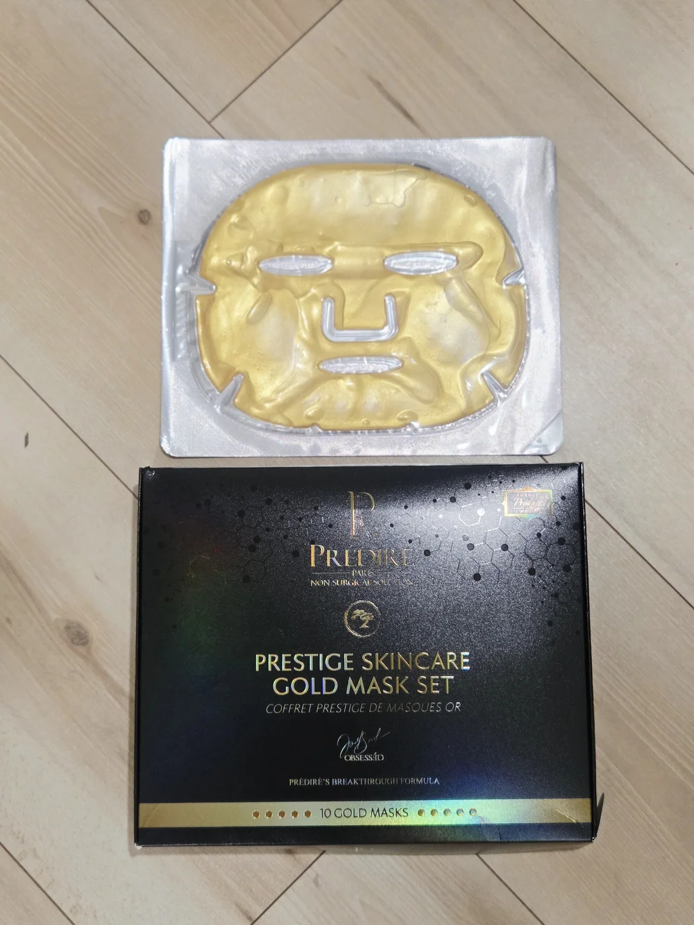 Predire Gold Mask Set - Gold Cold Hydrogel Face Mask~10 Masks